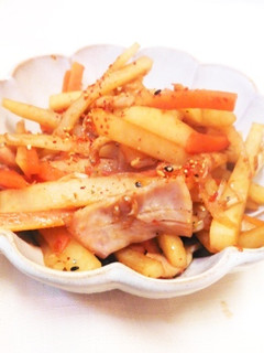 じゃがいもの味噌きんぴら-レシピのメイン写真