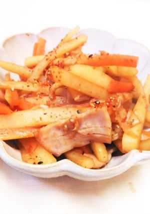 じゃがいもの味噌きんぴら-レシピのメイン写真