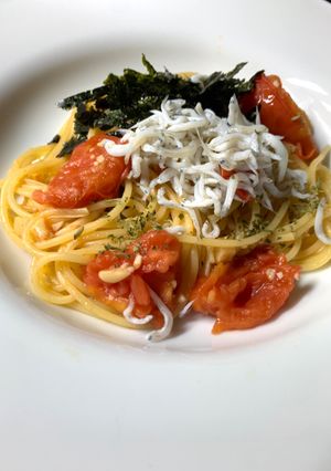 フワッとしらす＆トマトの和風パスタ-レシピのメイン写真
