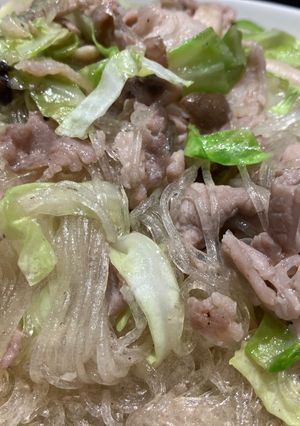 Porky Green Noodles-レシピのメイン写真