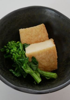 厚揚げと菜の花のレンチン煮-レシピのメイン写真