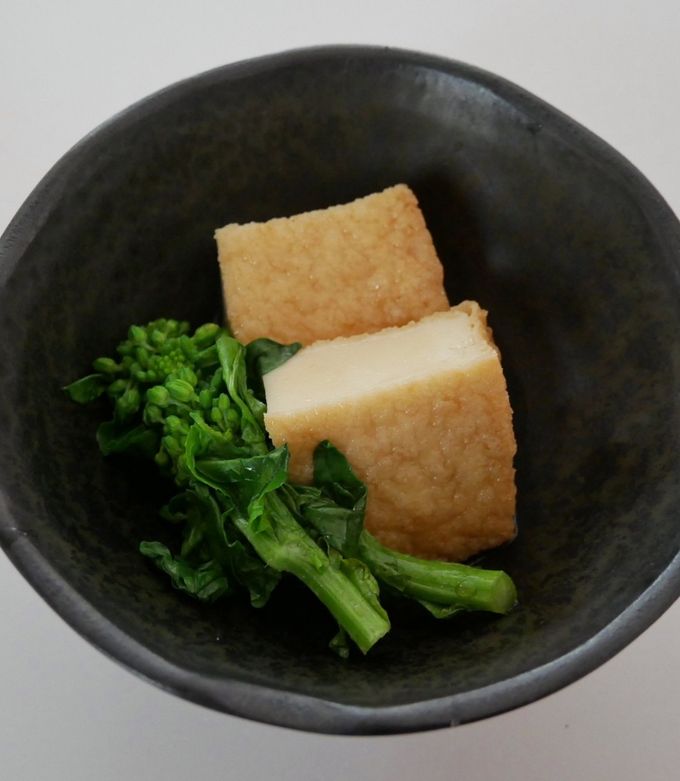 厚揚げと菜の花のレンチン煮-レシピのメイン写真