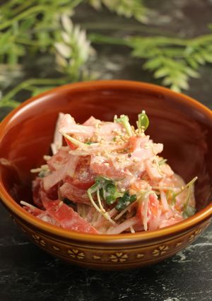 簡単！かいわれトマトサラダ-レシピのメイン写真