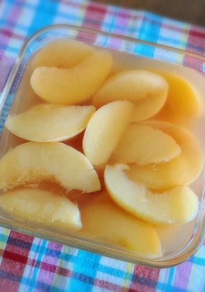 桃のコンポート-レシピのメイン写真