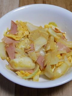 不器用ハム玉卵炒め-レシピのメイン写真