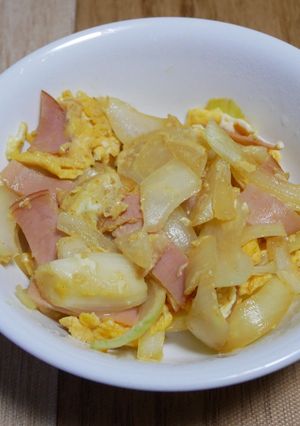 不器用ハム玉卵炒め-レシピのメイン写真