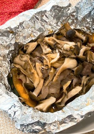 秋野菜と牛肉の味噌バターホイル蒸し-レシピのメイン写真
