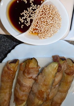 減塩 甘酢タレで味わう 揚げ肉巻き茄子-レシピのメイン写真