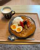 シーフードときのこのココナッツカレー