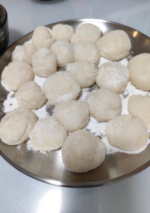 こわ餅（うるち米混ぜた餅。餅つき器使用）-レシピのメイン写真