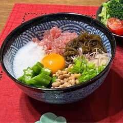 รูปของ ねばねば丼 動脈硬化予防