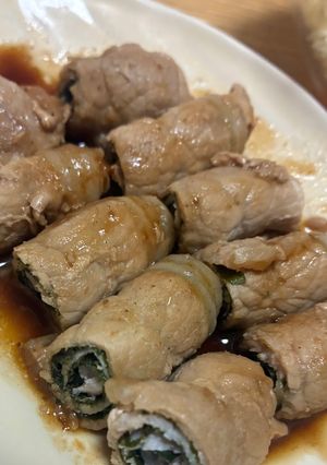 材料3つ！豚ロースの大葉巻き-レシピのメイン写真