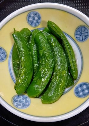 スナップエンドウのめんつゆ漬け♪-レシピのメイン写真