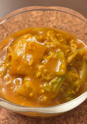 白菜とひき肉のカレー甘酒温サラダ-レシピのメイン写真