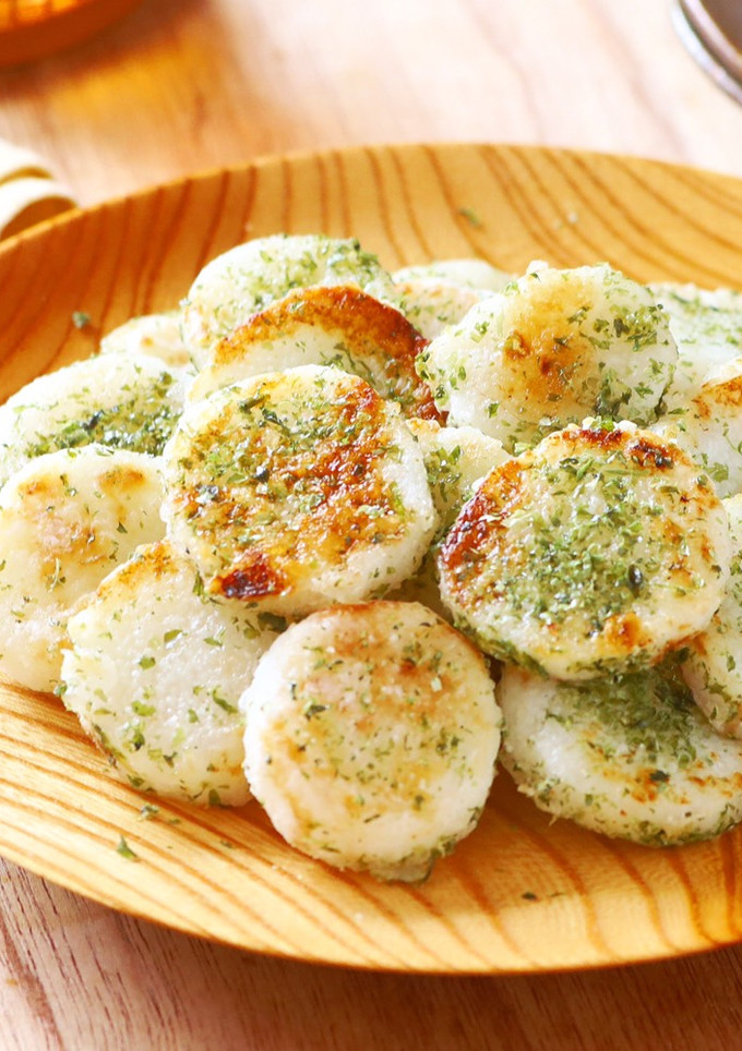 揚げずにカリカリ！長芋ののりしお焼き-レシピのメイン写真
