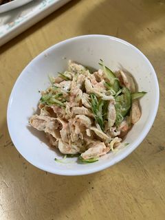 ささみときゅうりのたらこマヨネーズ和え-レシピのメイン写真