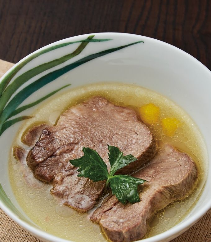 炊飯器で簡単！厚切り牛タンを楽しむゆでタンスープ-レシピのメイン写真