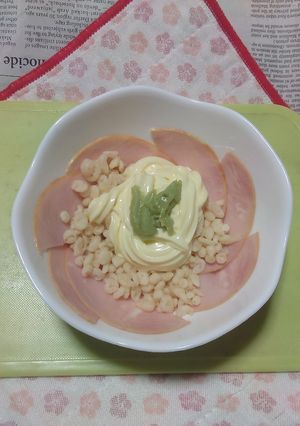 ロースハム＆天かす＋マヨわさびのタパス-レシピのメイン写真