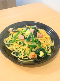 簡単!ほうれん草ベーコンチーズの旨パスタ-レシピのメイン写真