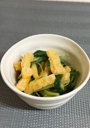 水菜と油揚げの煮浸し-レシピのメイン写真