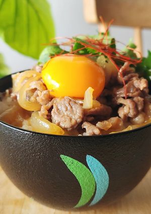レンジでラム肉料理☆丼☆昼食&今日の夕食-レシピのメイン写真