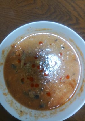 レンチン3分　サバのトマト酸辣湯-レシピのメイン写真