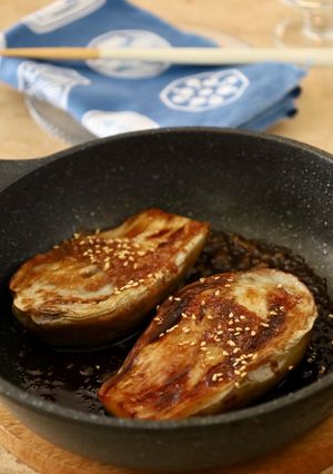 白なすの蒸し焼き にんにく生姜だれ-レシピのメイン写真