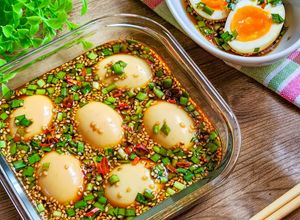 ニラだれで簡単！ピリ辛味たまご-レシピのメイン写真