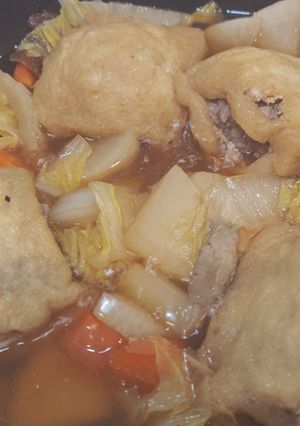 挽肉巾着の和出汁煮-レシピのメイン写真