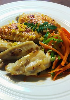 鶏手羽先とヤゲン軟骨の発芽玄米塩麹焼き-レシピのメイン写真