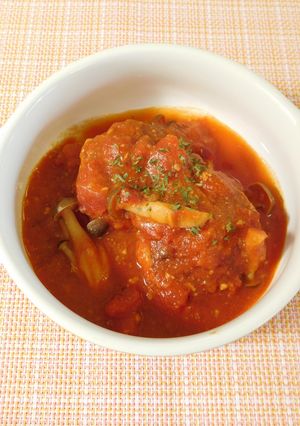 豆腐ハンバーグのトマト煮込み-レシピのメイン写真