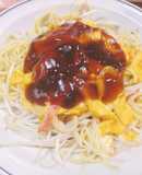 つくログ☆かに玉もやし焼きそば