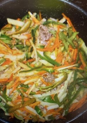 じゃが芋ひき肉炒めカレー味♪簡単-レシピのメイン写真