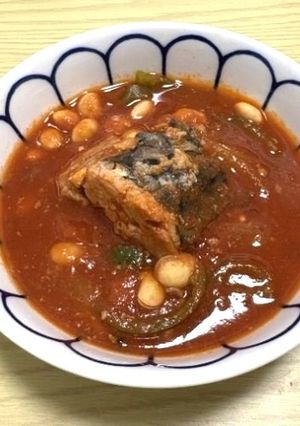 サバと大豆のミネストローネ-レシピのメイン写真