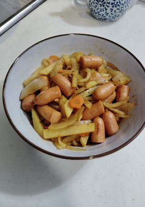ウインナーと野菜のカレーソース炒め-レシピのメイン写真