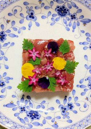 クリスマスディナー！マグロとサルサの前菜-レシピのメイン写真