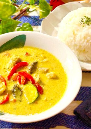 ペースト無しで！柚子胡椒☆グリーンカレー-レシピのメイン写真