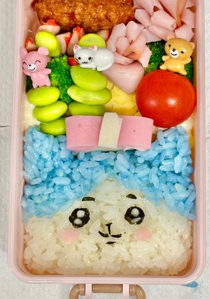 簡単キャラ弁⭐️ちいかわハチワレ-レシピのメイン写真