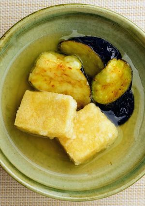 モチモチ高野豆腐とナスの揚げ出し-レシピのメイン写真