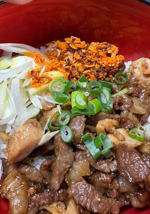 牛鶏肉丼🍚-レシピのメイン写真