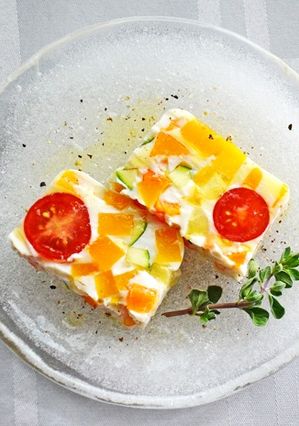 彩り鮮やか！夏野菜のケフィアテリーヌ-レシピのメイン写真
