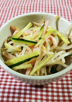 もやしとハムの胡麻ぽん酢和え-レシピのメイン写真