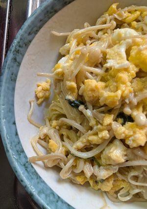 簡単★えのきと大葉の白だしたまごとじ-レシピのメイン写真
