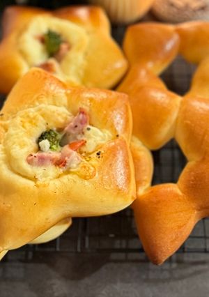 七夕 お星さまのピザパン-レシピのメイン写真