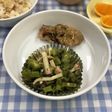 おくらとかまぼこの海苔和え