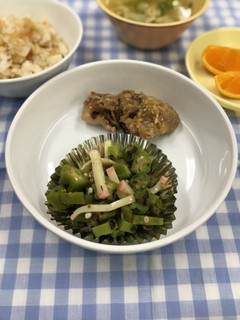 おくらとかまぼこの海苔和え-レシピのメイン写真