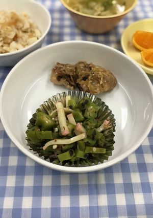 おくらとかまぼこの海苔和え-レシピのメイン写真