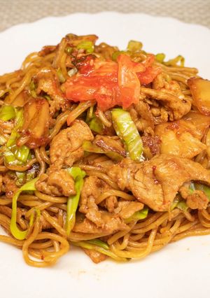 豚キムチソース焼きそば-レシピのメイン写真