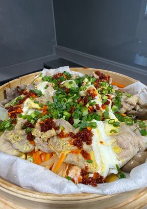 野菜たっぷり白菜と豚肉のふわとろ中華卵蒸し-レシピのメイン写真