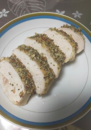 鶏むね肉の紫蘇パン粉焼き-レシピのメイン写真